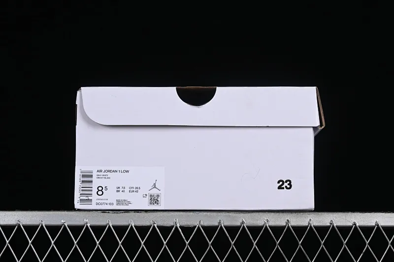 All categories Air Jordan Jordan series basketball shoes Air Jordan 1 Low Air Jordan 1 Low AJ1 Joe 1 white gray low-top cultural basketball shoes DC0774-103